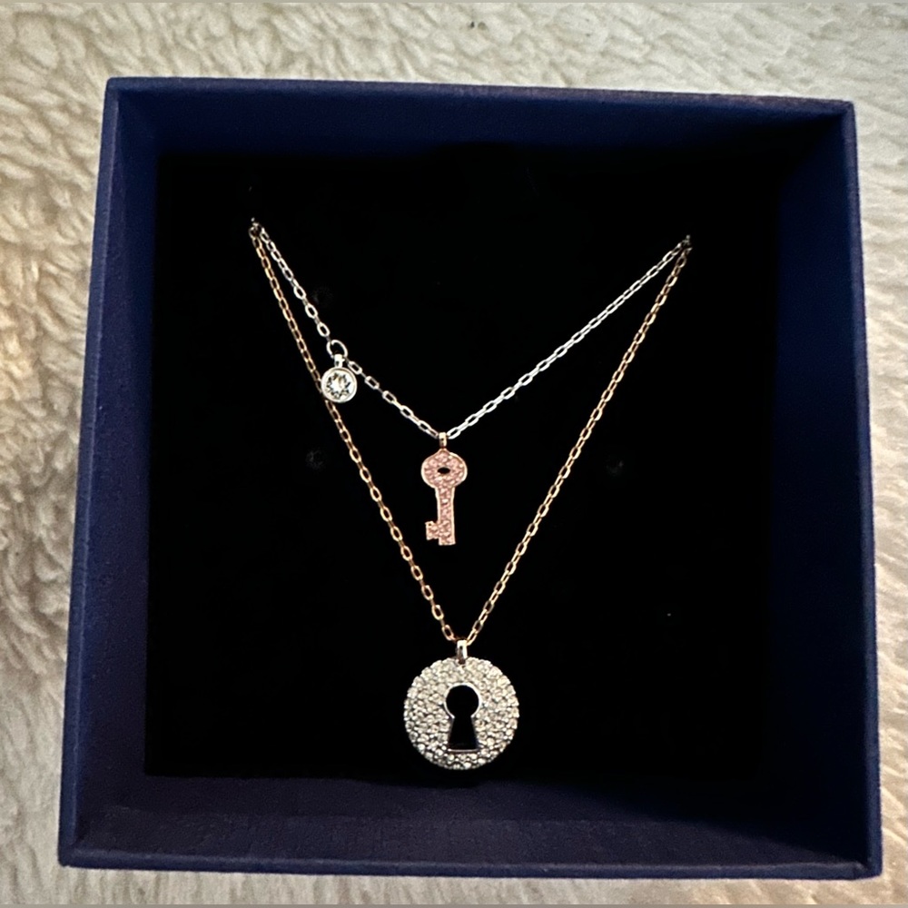 Swarovski layered necklace